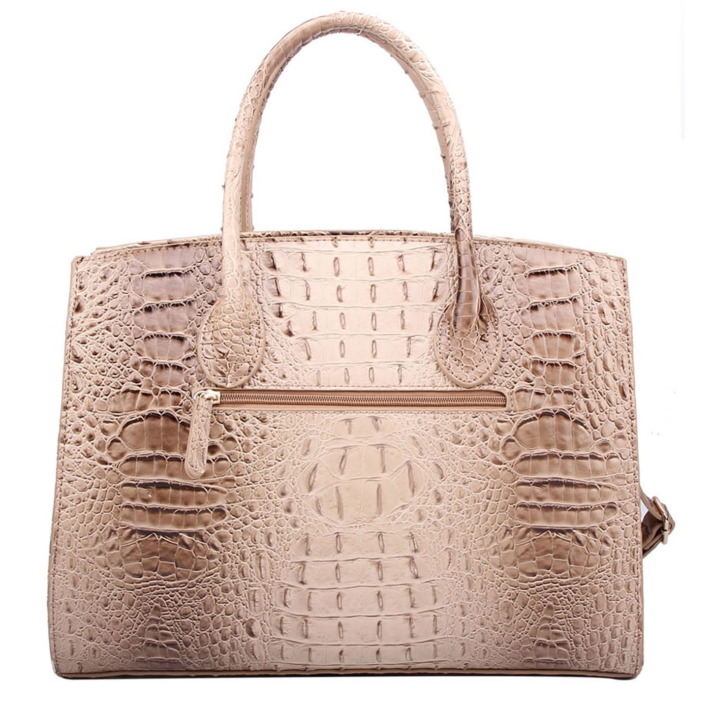AC1096W Croc Alligator Padlock 2-in-1 Satchel