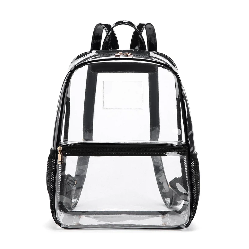 Stadium bag PVC plastic Adjustable shoulder straps CL102N