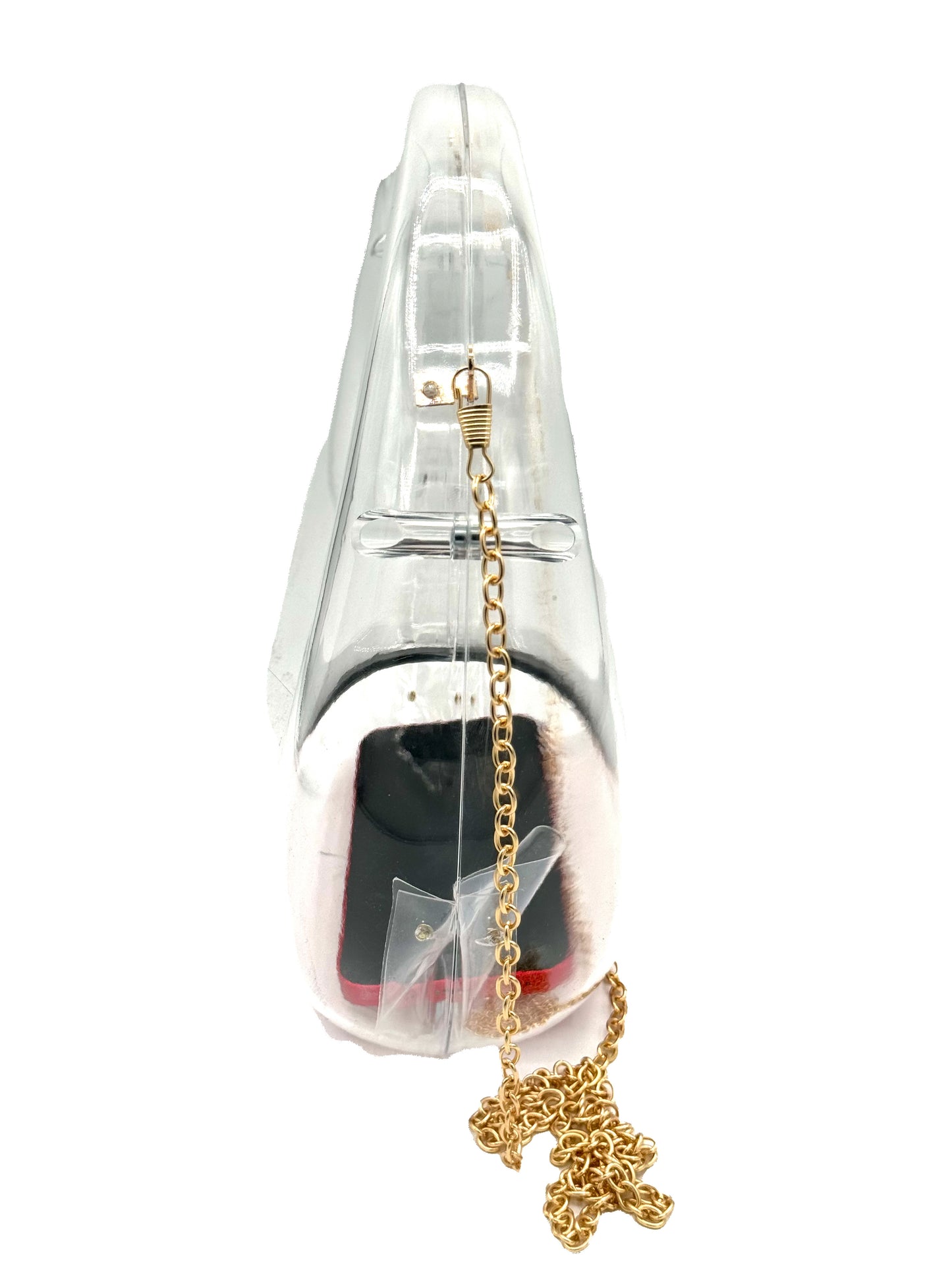 Transparent Round Shape handle Crossbody Bag 7126