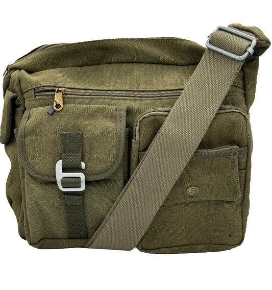 B3329 Military canvas messenger bag