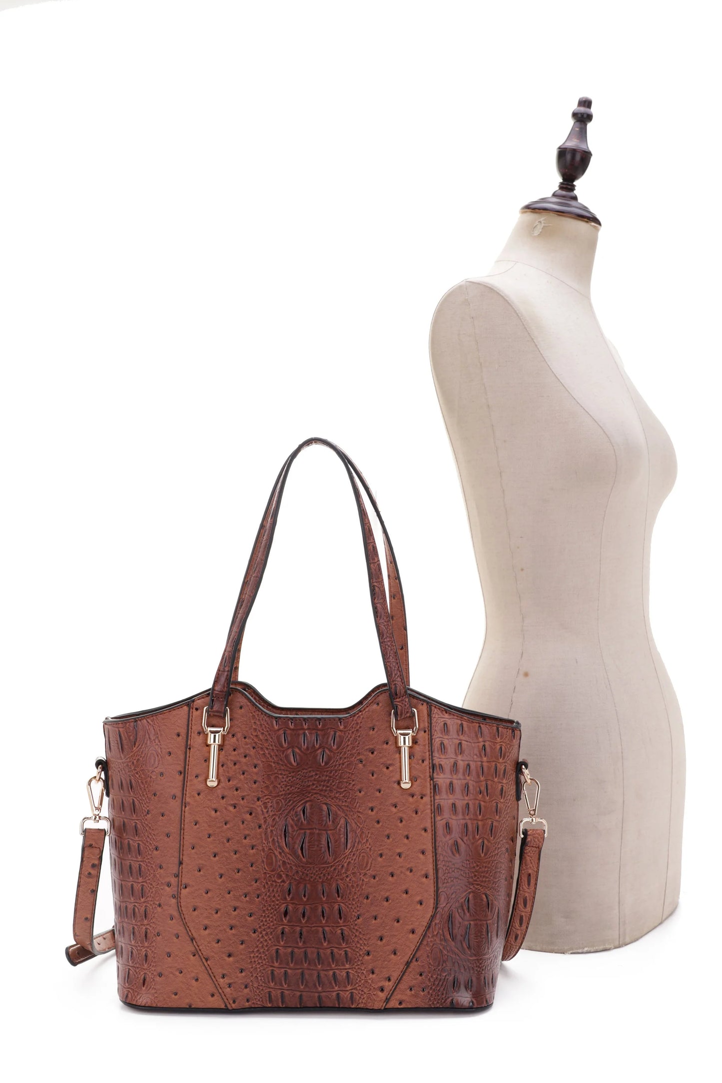 LM20528 Sheila Ostrich Print Tote