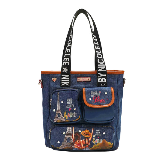 NK12437 Denim Tote Bag