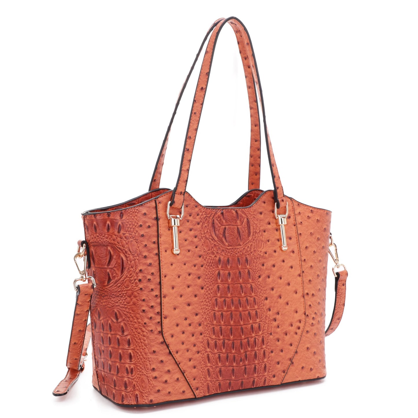 LM20528 Sheila Ostrich Print Tote