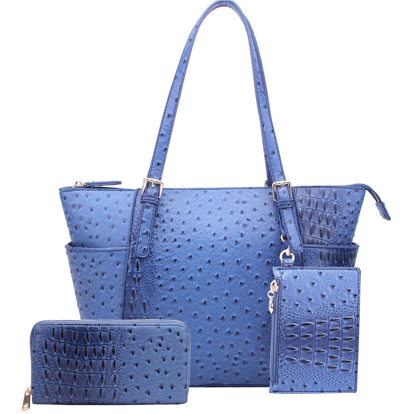 OS1009W Ostrich Croc 2-in-1 Shopper