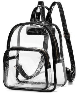 Fashion Quilt See Thru Backpack CL1002