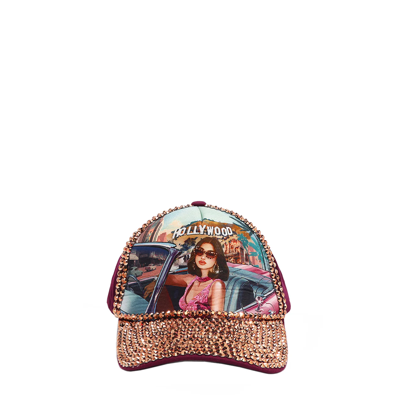 CAP 7708 RHINESTONE FASHION CAP