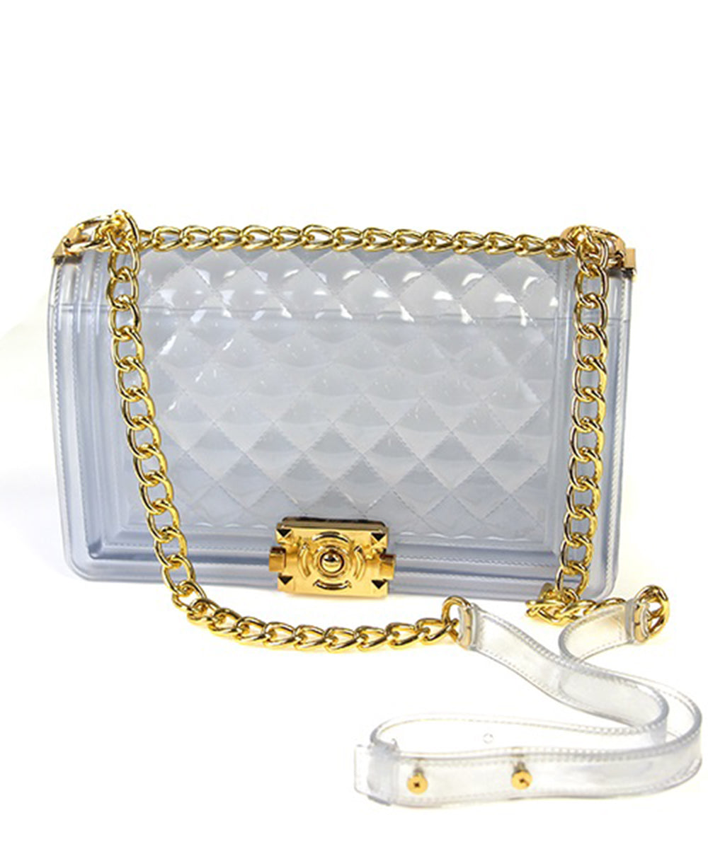 Fashion Handbag Jelly Crossbody Bag 7060 CLEAR