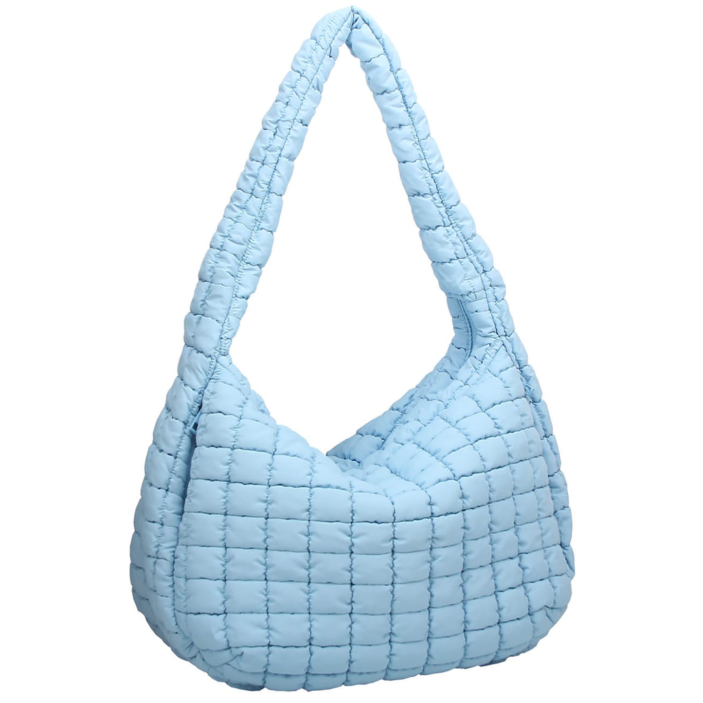 NQ129 Puffy Quilted Nylon Large Shoulder bag Hobo