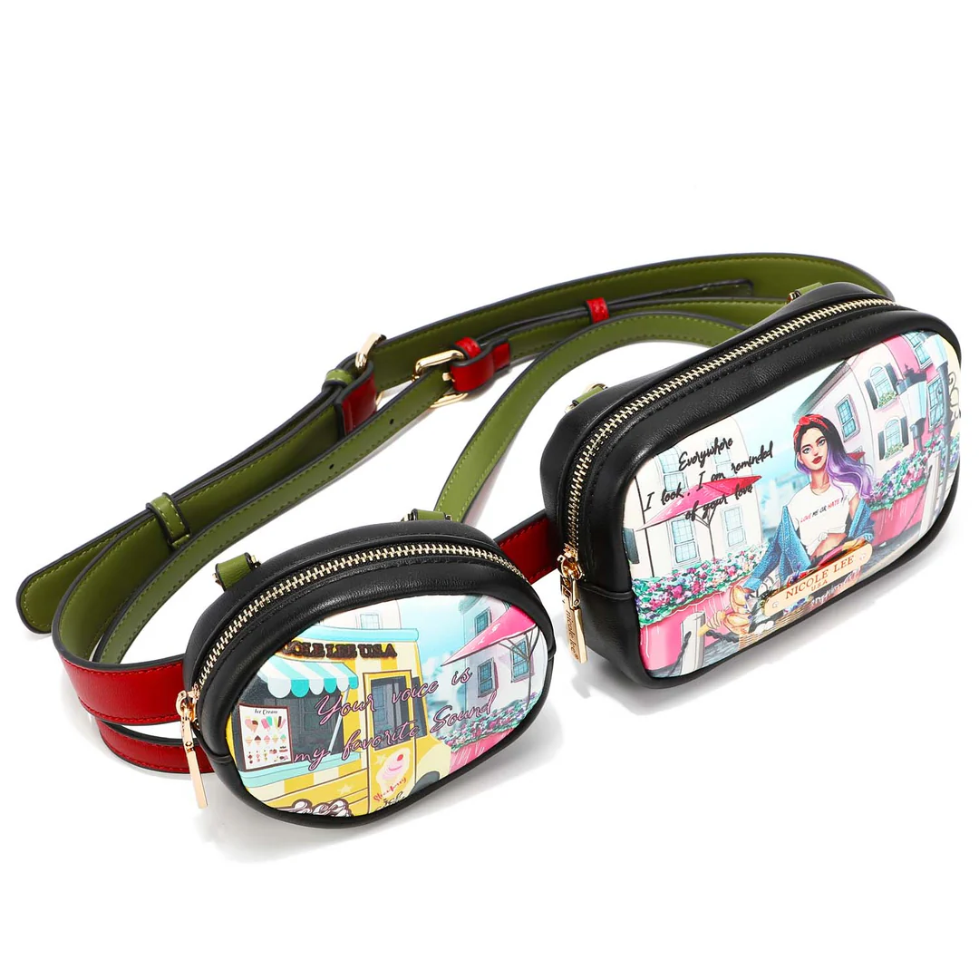 PRT16927 DOUBLE POUCH FANNY PACK