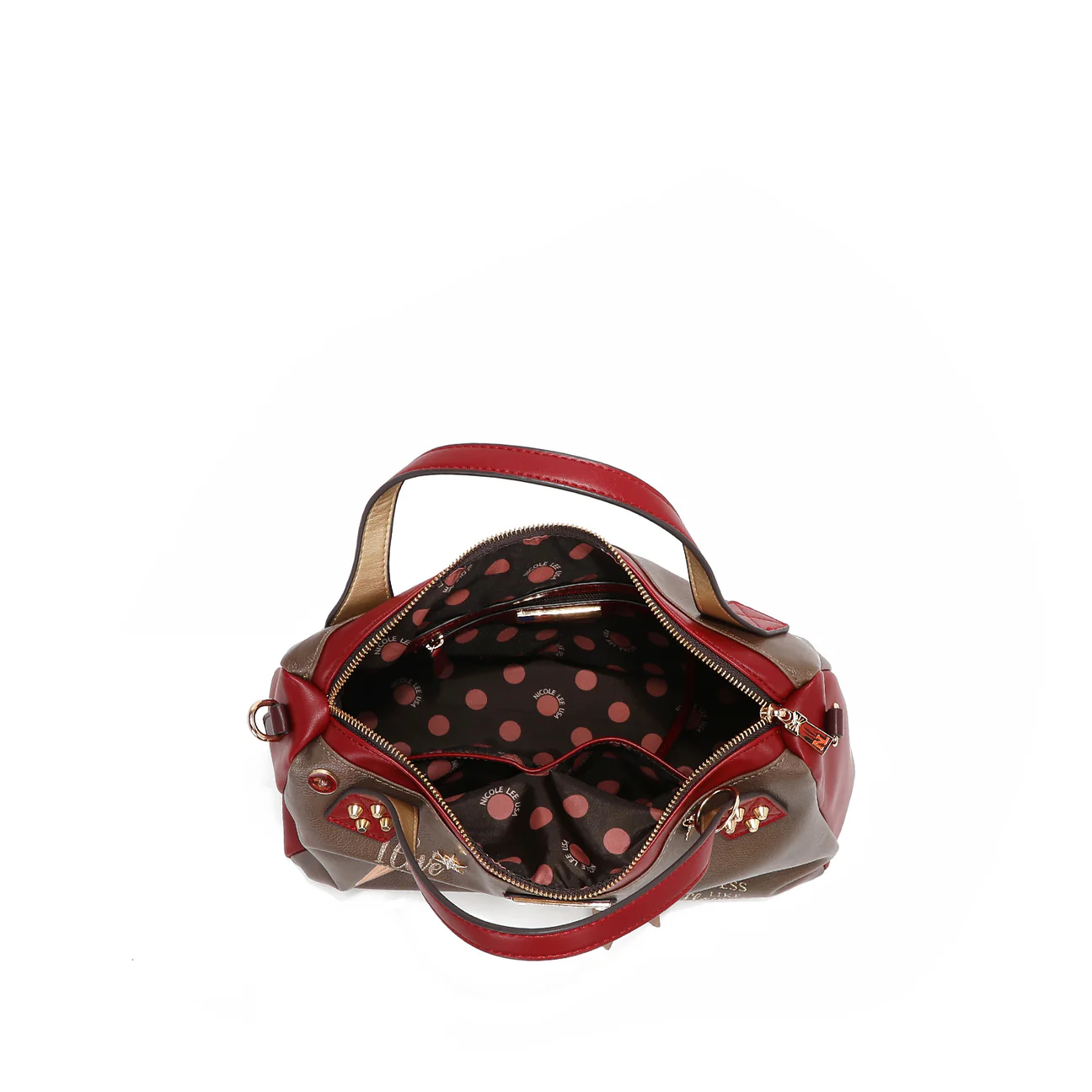 BD17019 BLIND DATE STUDDED HANDBAG