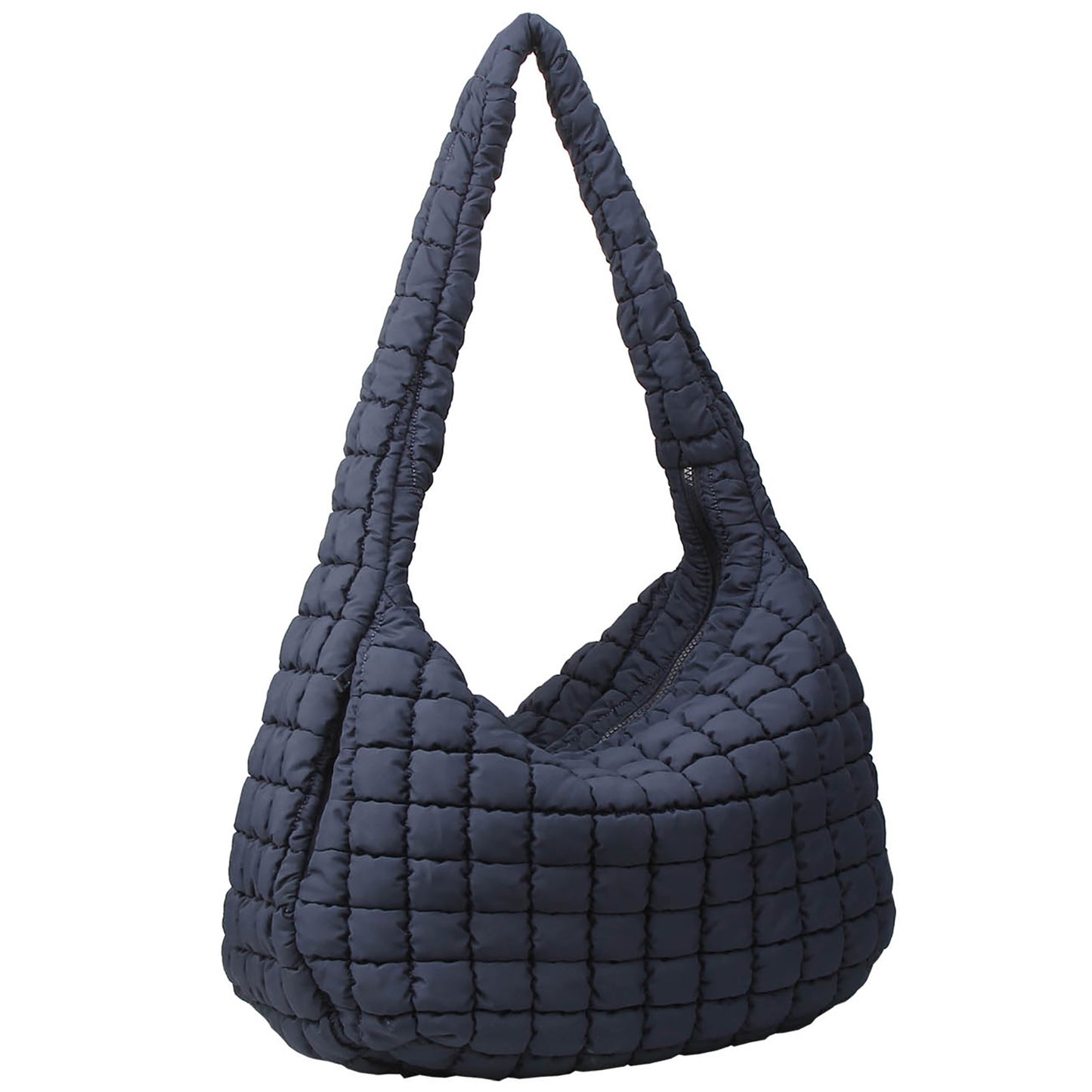 NQ129 Puffy Quilted Nylon Large Shoulder bag Hobo