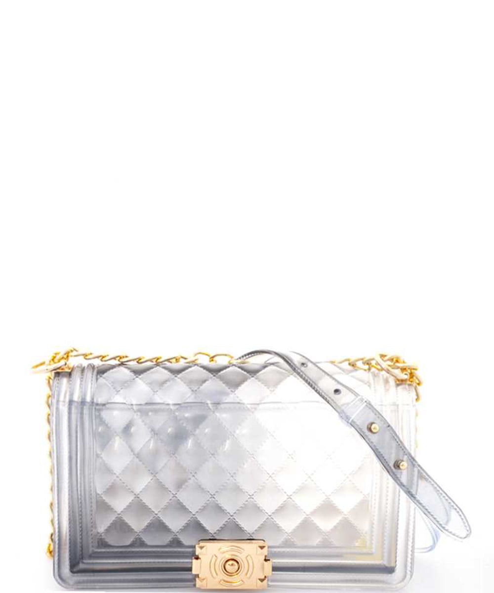 Fashion Handbag Jelly Crossbody Bag 7060 CLEAR