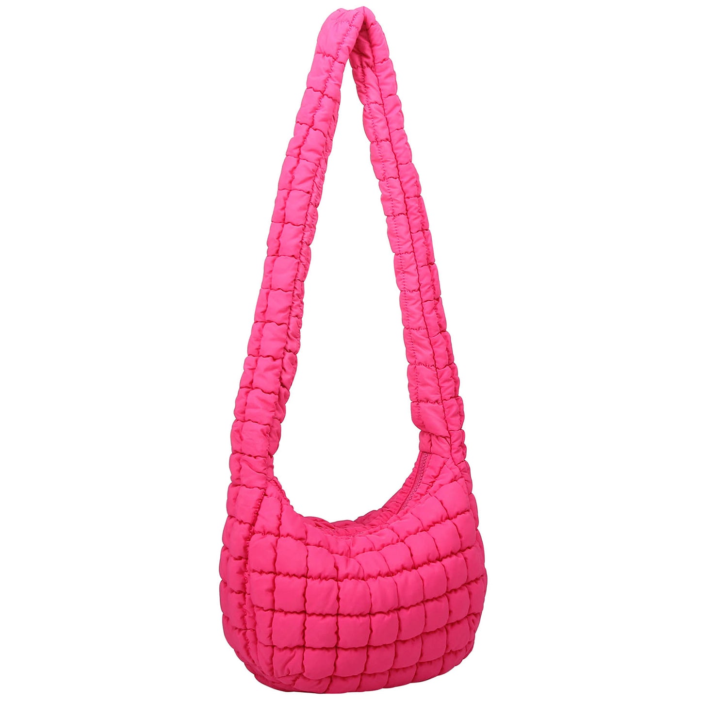 NQ130 Puffy Quilted Nylon Shoulder bag Hobo