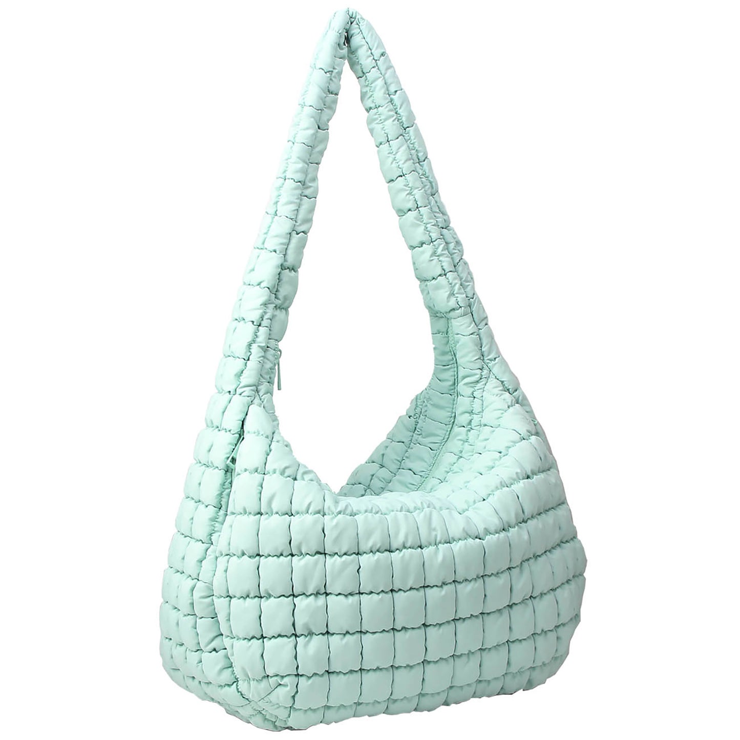 NQ129 Puffy Quilted Nylon Large Shoulder bag Hobo