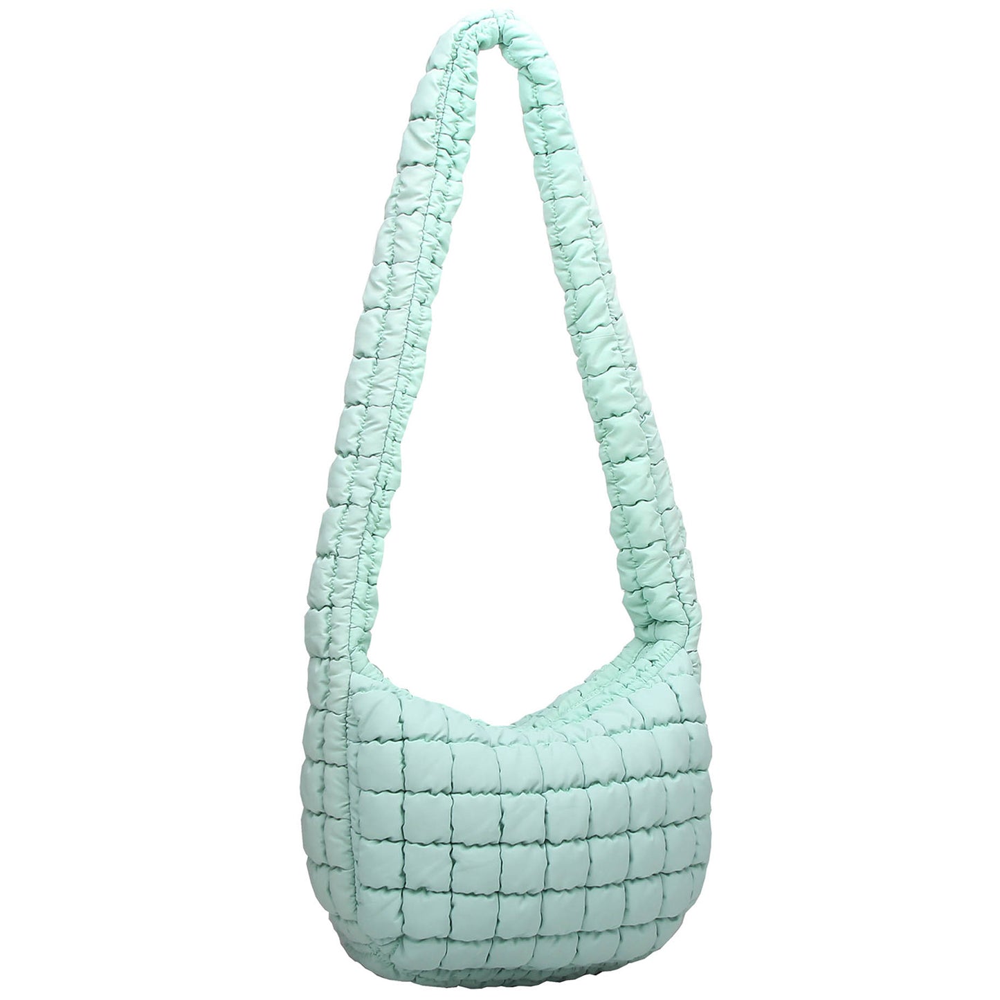 NQ130 Puffy Quilted Nylon Shoulder bag Hobo