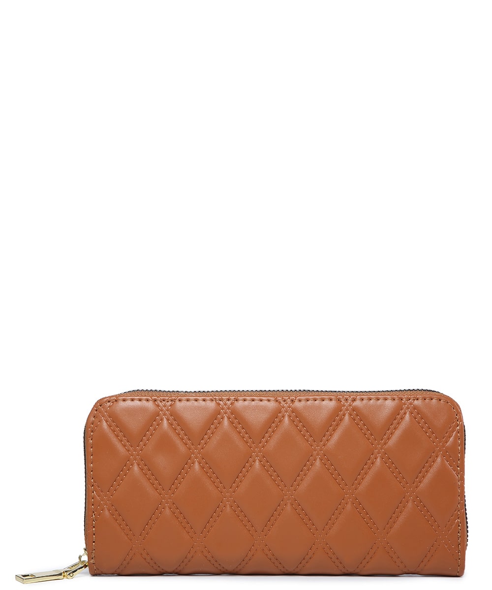 Quilted Satchel Wallet Bag 716551 BROWN
