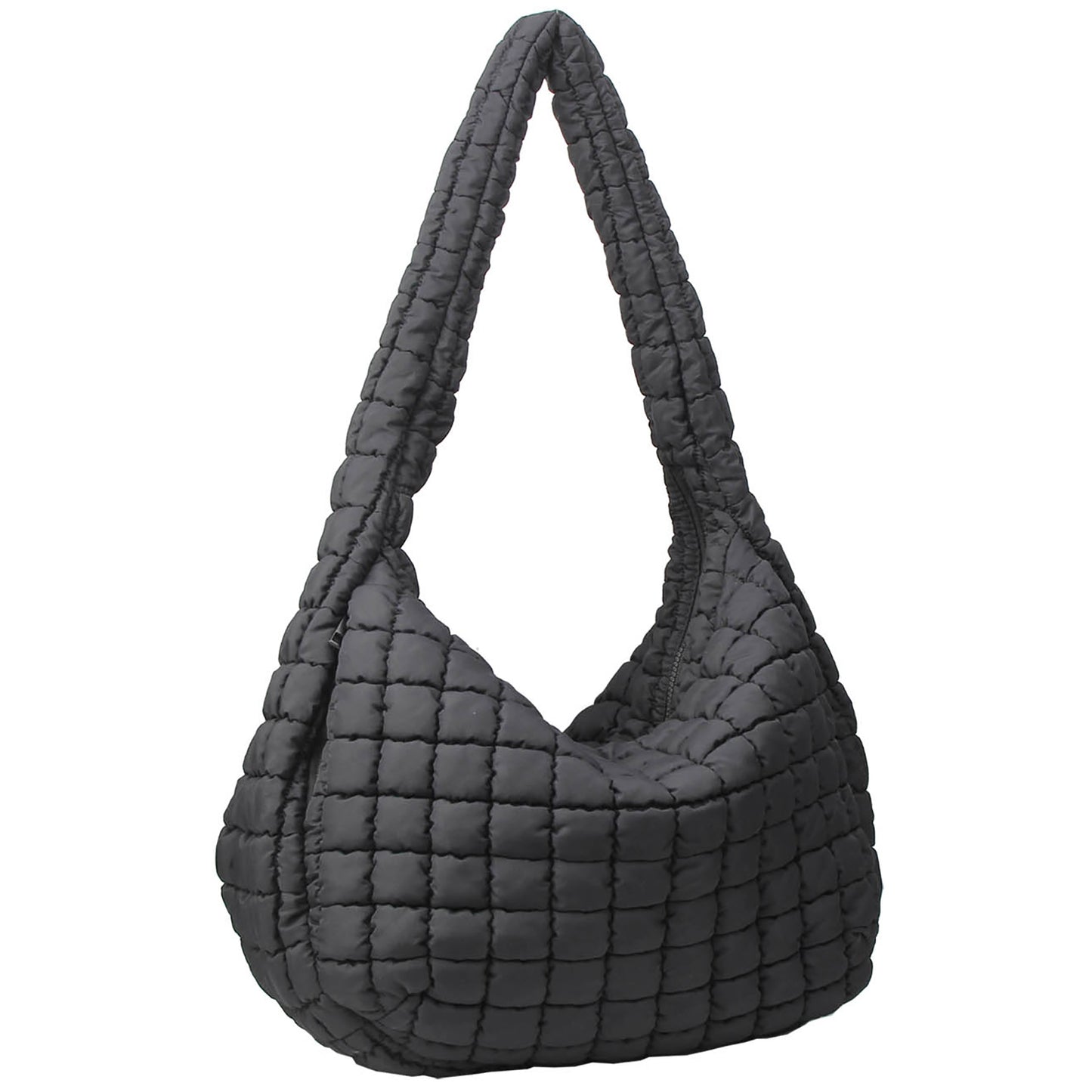 NQ129 Puffy Quilted Nylon Large Shoulder bag Hobo