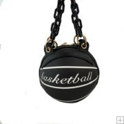 6673 Basket Ball Shape Shoulder Bag