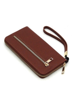 Saffiano Accordion Card Holder Wallet Wristlet SA022